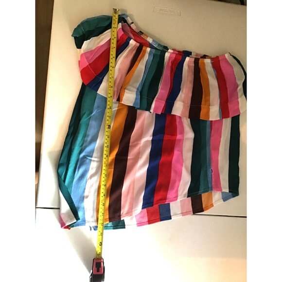 GIBSON- WOMENS MULTI COLOR COLD SHOULDER TOP SIZE SMALL - Picture 7 of 8